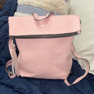 Patricia Nash Blush Pink Textured Backpack